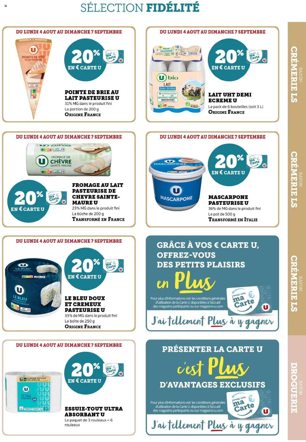  | Page: 7 | Produits: Fromage de chèvre, Lait, Fromage, Mascarpone