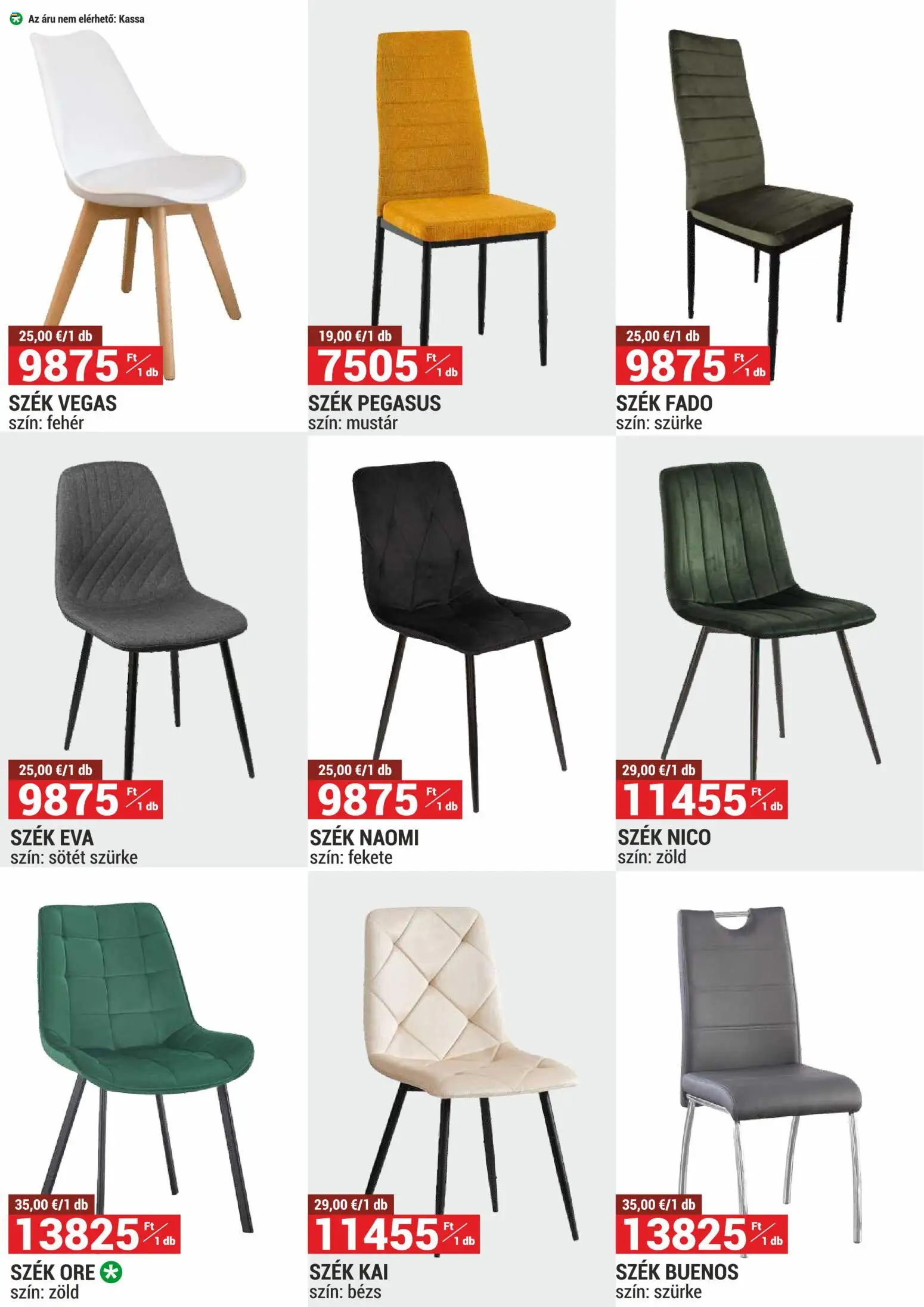 Merkury Market akciós ujság - amely érvényes a következő dátumtól: 01.11.2025 | Oldal: 11 | Termékek: Szék, Mustár