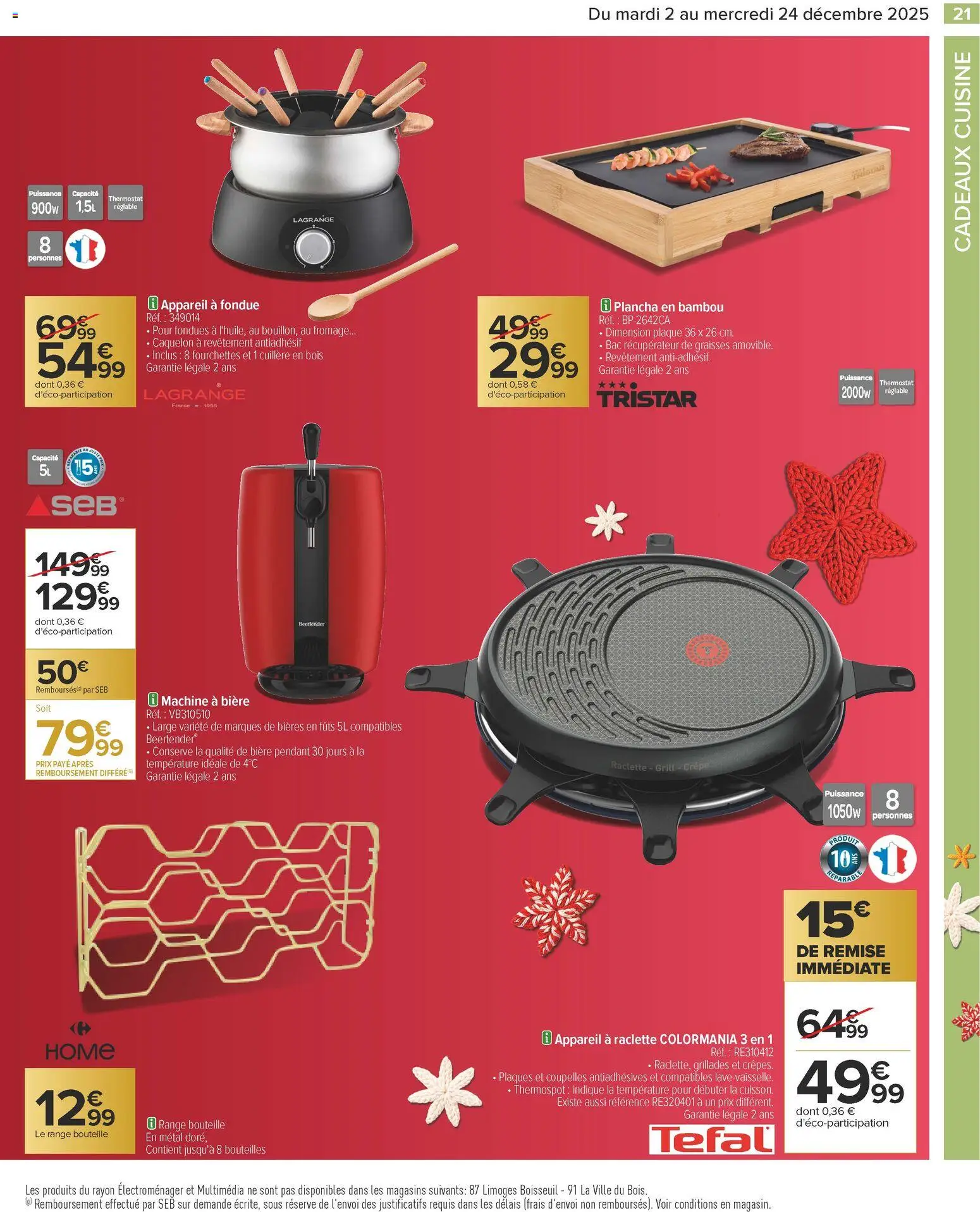 {H1} | Page: 23 | Produits: Plancha, Grill, Raclette, Appareil à raclette