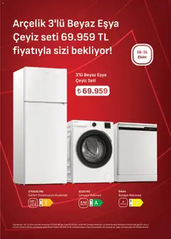 16.10.2025 tarihinden itibaren geçerli olan Arçelik kataloğu önizlemesi | Sayfa: 2