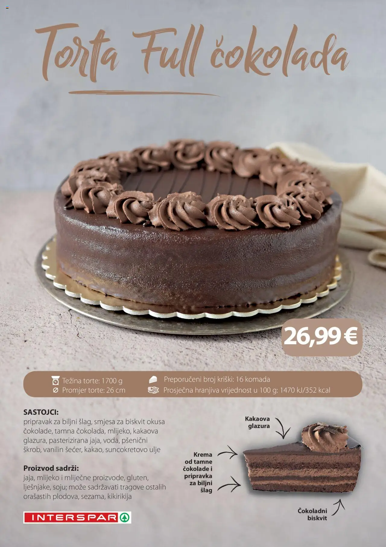 Interspar katalog | vrijedi od 31.03.2025 | Stranica: 16 | Proizvodi: Mlijeko, Čokolada, Krema, Šlag