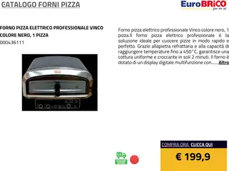 Anteprima del volantino Eurobrico Forni Pizza catalogo valido a partire dal 23.07.2025 | Pagina: 44 | Prodotti: Pizza, Forno, Il forno