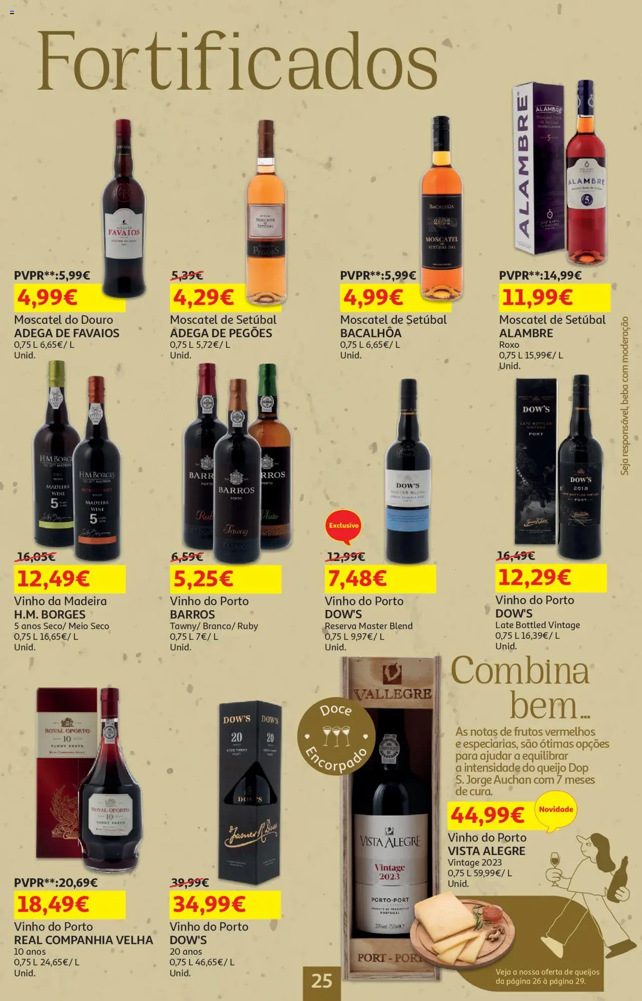 Auchan - Vinhos │ válido de 18.09.2025 | Página: 25 | Produtos: Queijo, Vinho