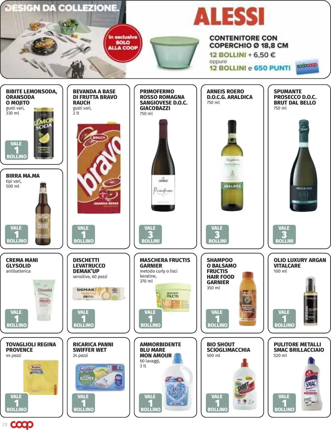 Volantino COOP del 16.10.2025 | Pagina: 28 | Prodotti: Balsamo, Birra, Ammorbidente, Prosecco