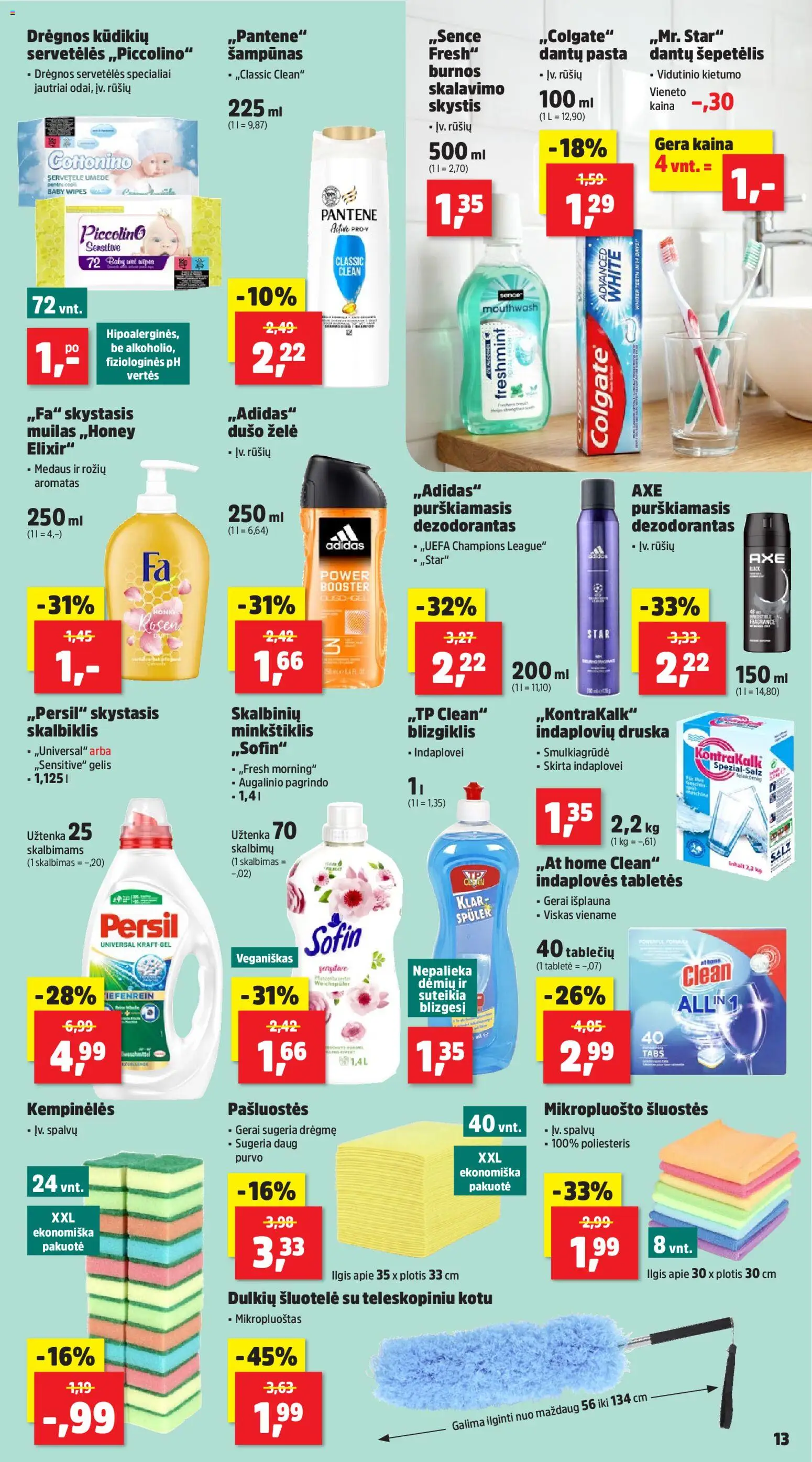 Thomas Philipps akcijos nuo 23.03.2026 | Puslapis: 13 | Prekių: Šepetėlis, Dušo želė, Dezodorantas, Druska