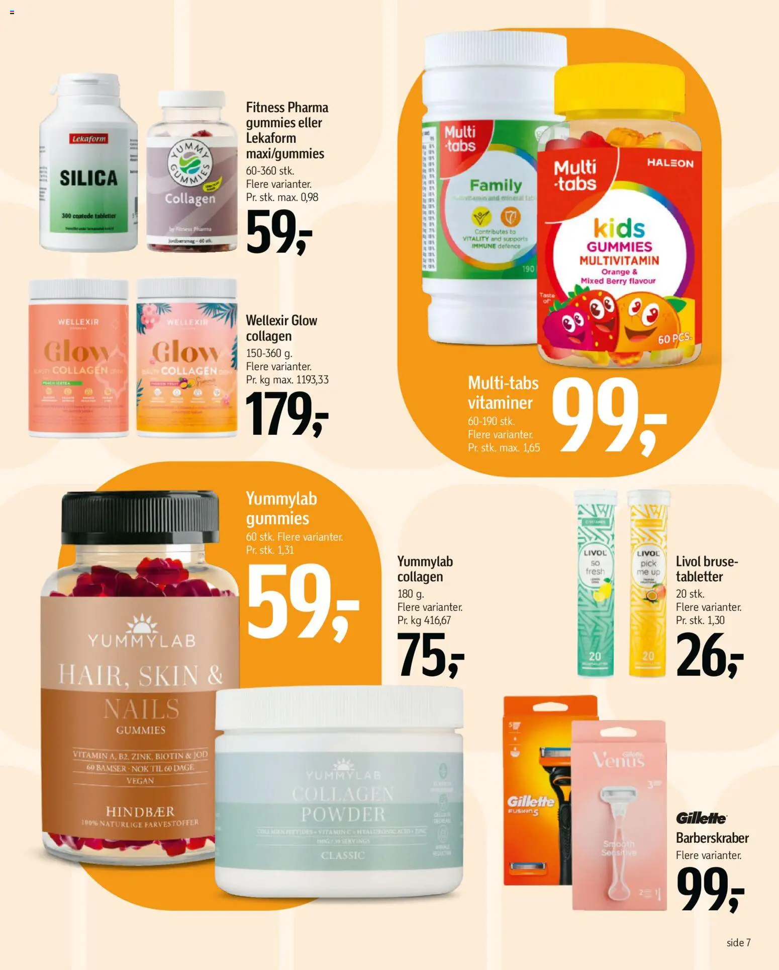 Føtex tilbudsavis – gyldig fra 30.01.2026 | Side: 7 | Produkter: Hindbær, Collagen