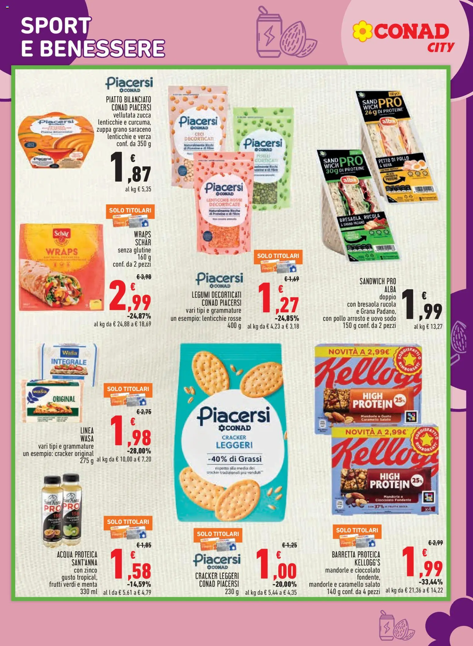 Volantino Conad del 26.02.2026 | Pagina: 11 | Prodotti: Ceci, Acqua, Zucca, Menta