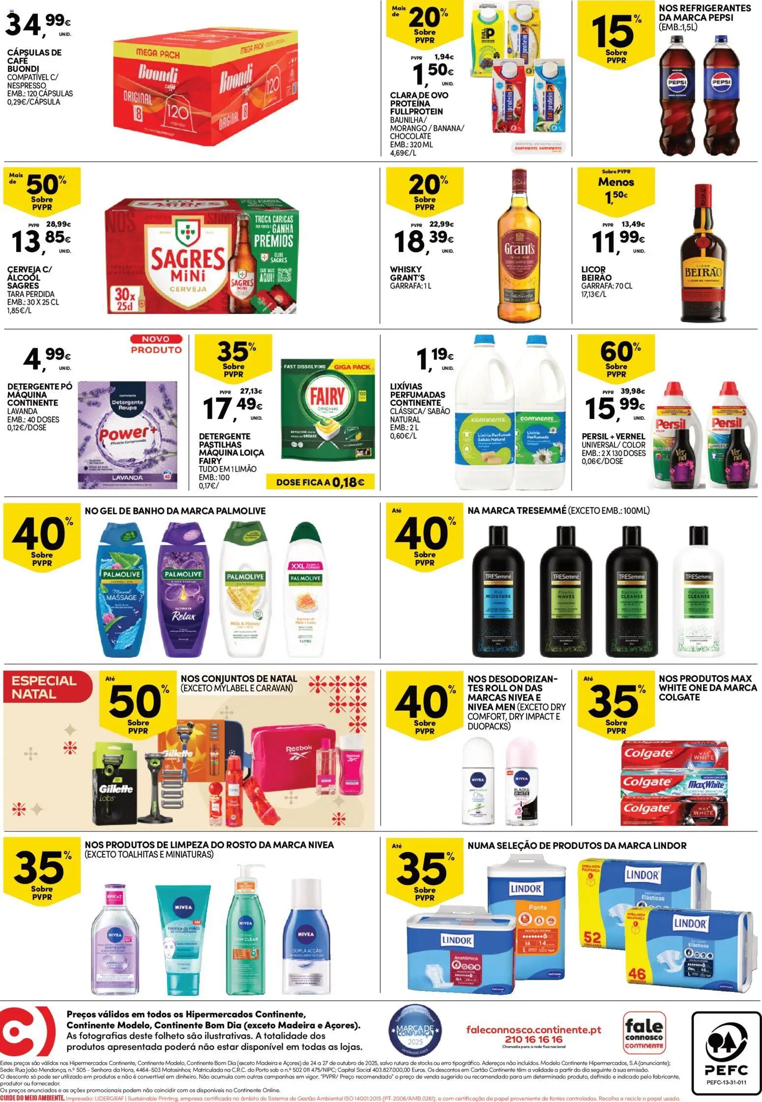 Continente - Fim de Semana │ válido de 24.10.2025 | Página: 4 | Produtos: Pó, Detergente, Café, Persil