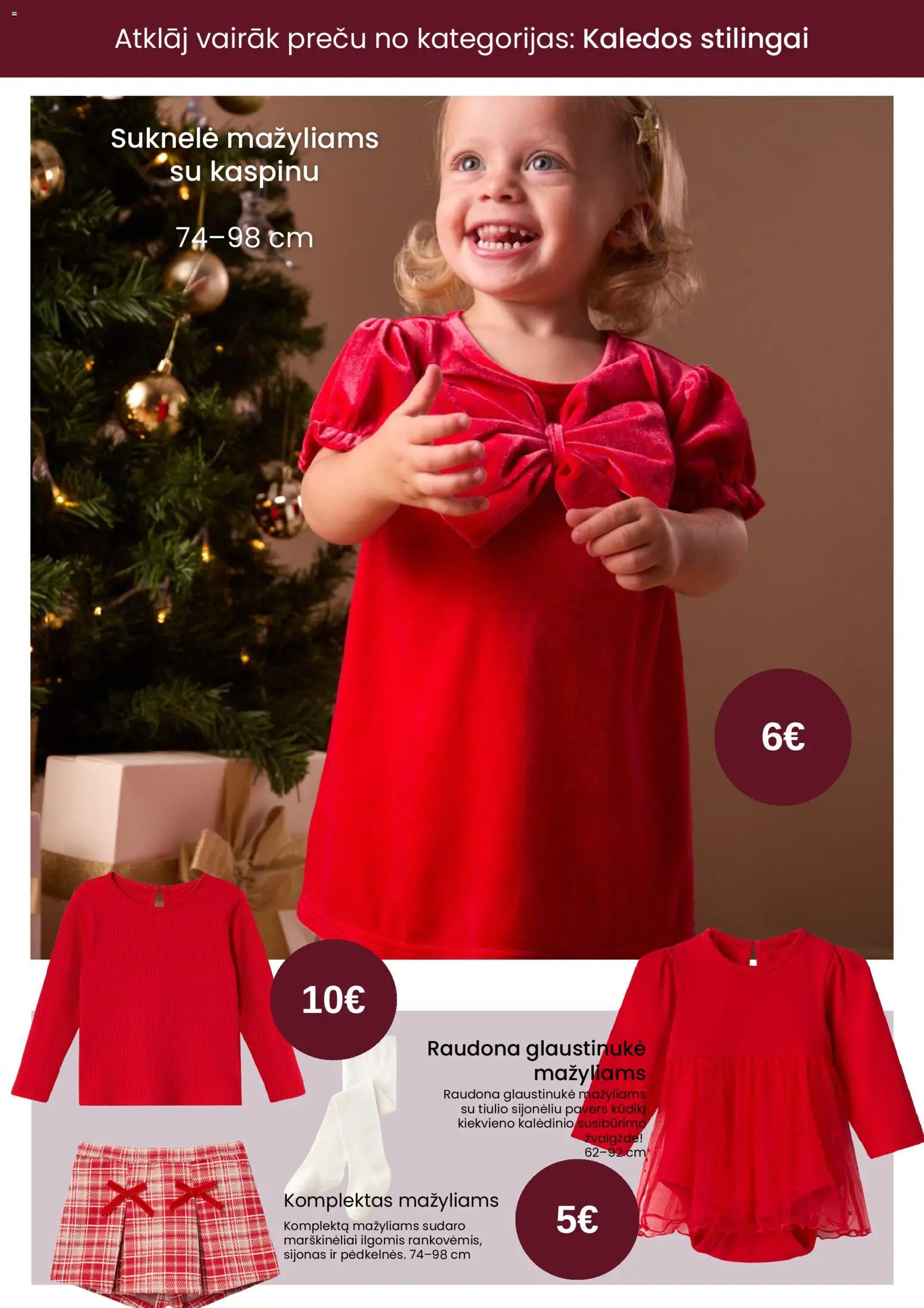 Pepco akcijos nuo 18.12.2025 | Puslapis: 9 | Prekių: Suknelė, Sijonas, Marškinėliai