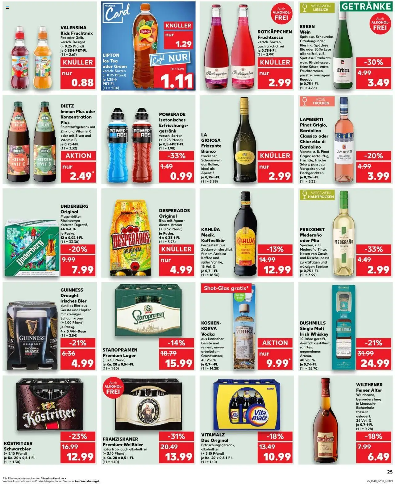Kaufland prospekt Berlin	 – gültig ab 05.10.2025 | Seite: 25 | Produkte: Freixenet, Fruchtsecco, Valensina, Vodka