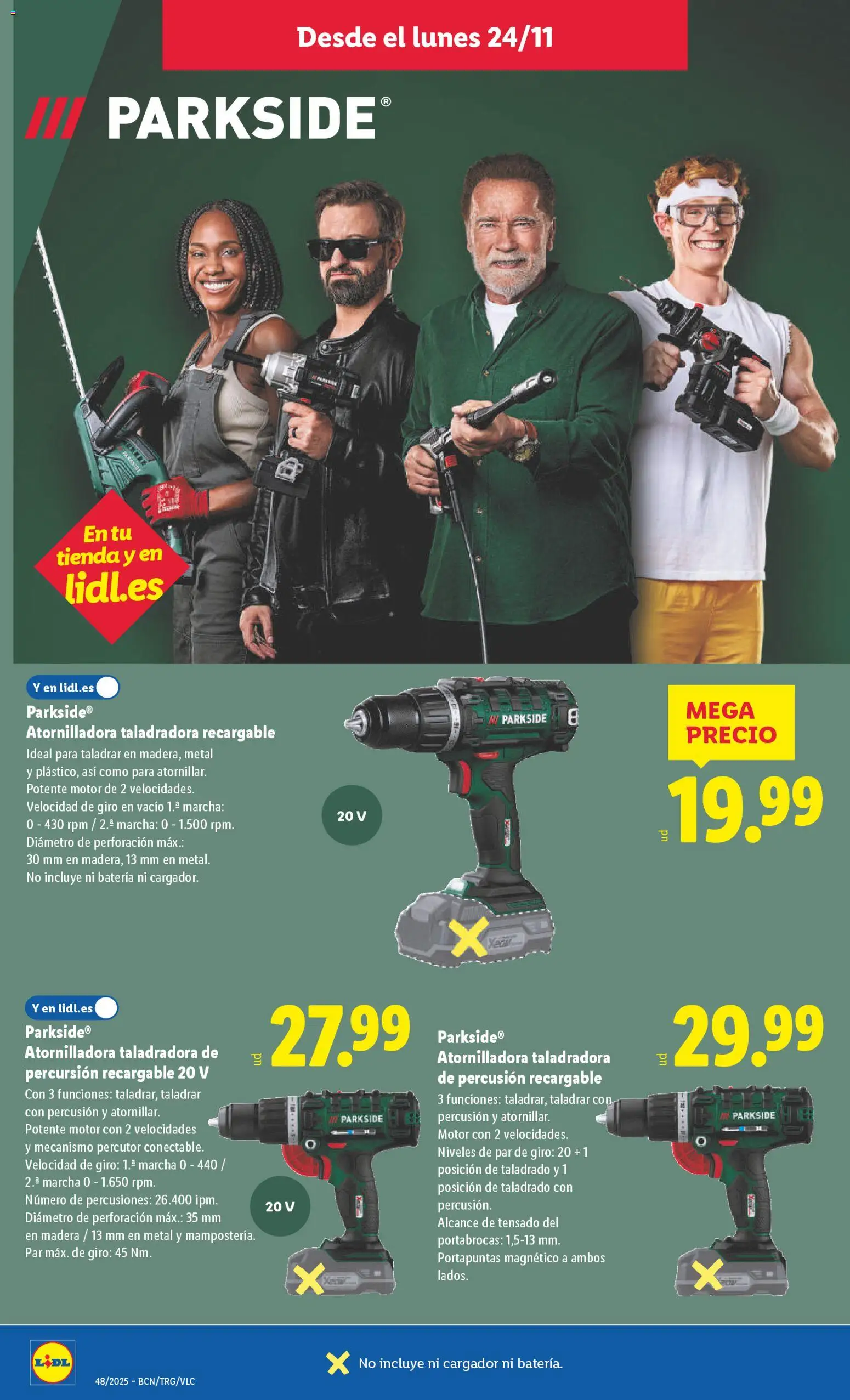 Lidl - Black Friday │ válido desde el 24.11.2025 | Página: 8 | Productos: Batería