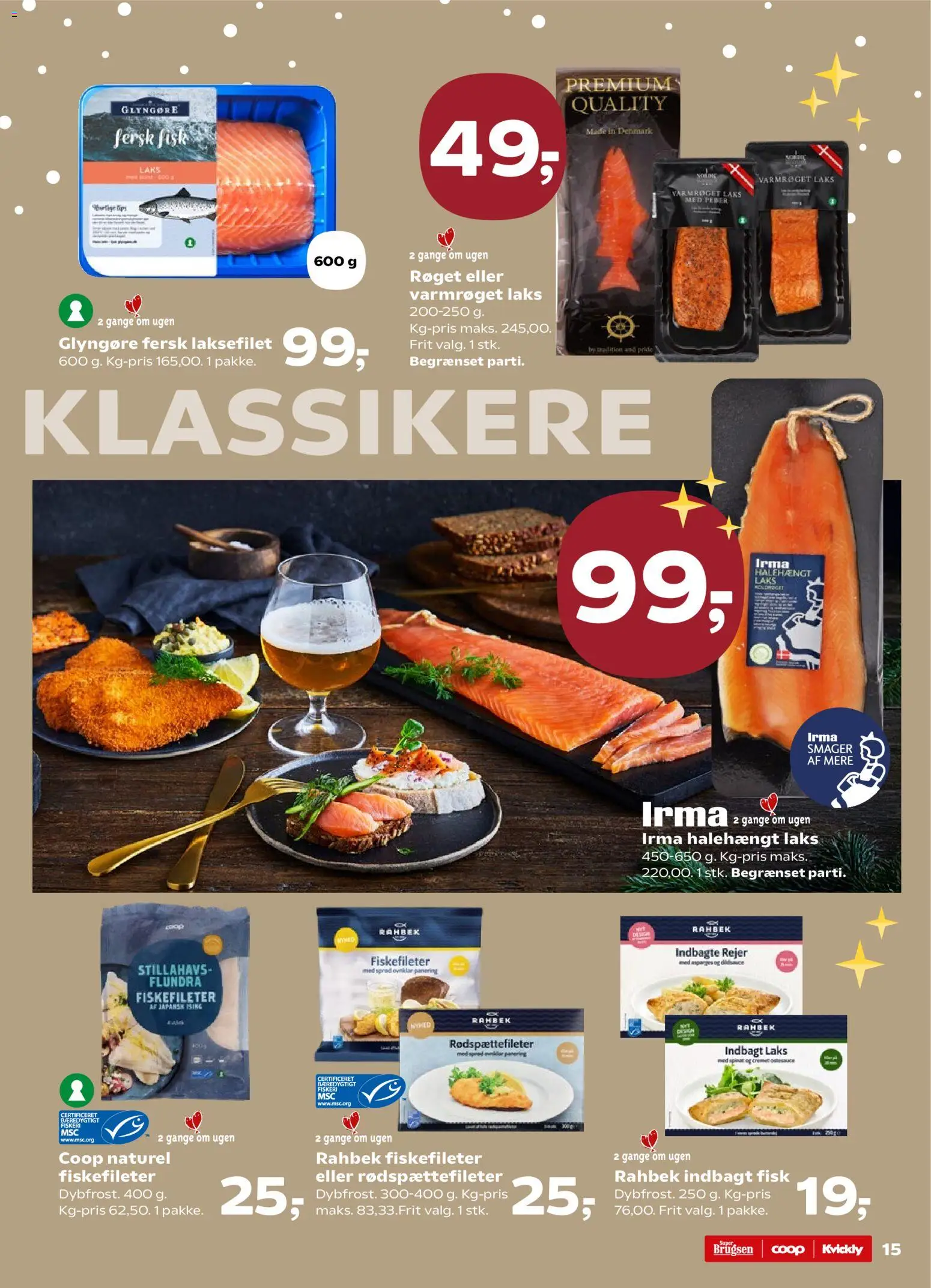 Kvickly tilbudsavis – gyldig fra 19.12.2025 | Side: 17 | Produkter: Fisk, Peber, Rejer, Spinat