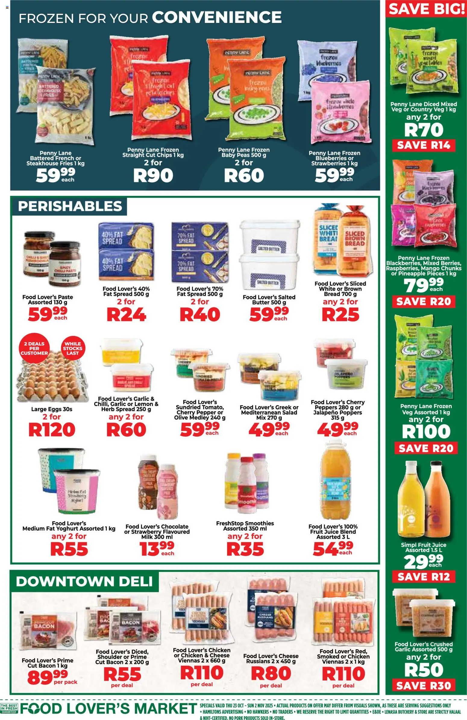 New Food Lover's Market catalogue – valid from 23.10.2025 | Page: 9 | Products: Cheese, Chocolate, Pineapple, Lemon