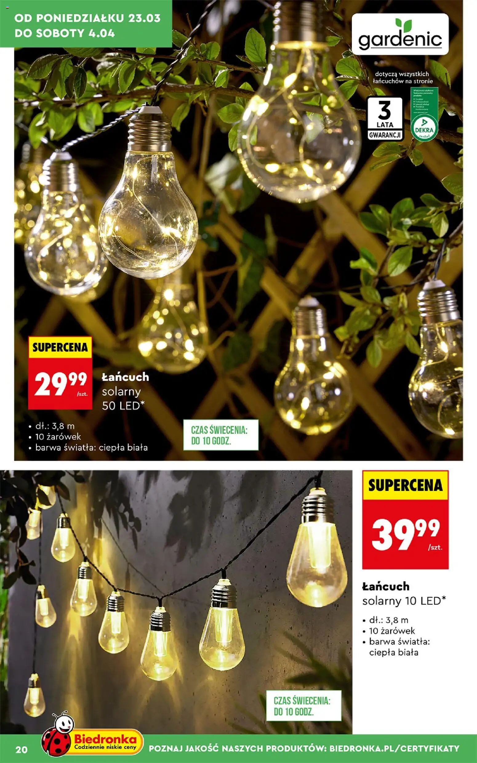 Biedronka Polsko leták - Ogród od 23.03.2026 | Strana: 20