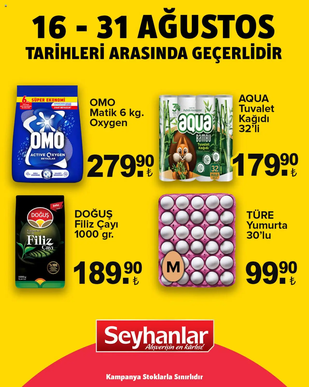 Seyhanlar Market Katalog - 16.08.2025 tarihinden itibaren geçerlidir | Sayfa: 6 | Ürünler: Tuvalet, Yumurta, Tuvalet kağıdı