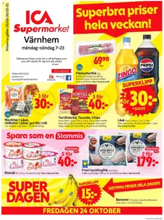 ICA Supermarket - Malmö - Förhandsvisning av reklamblad från butik ICA Supermarket aktuell från 20.10.2025