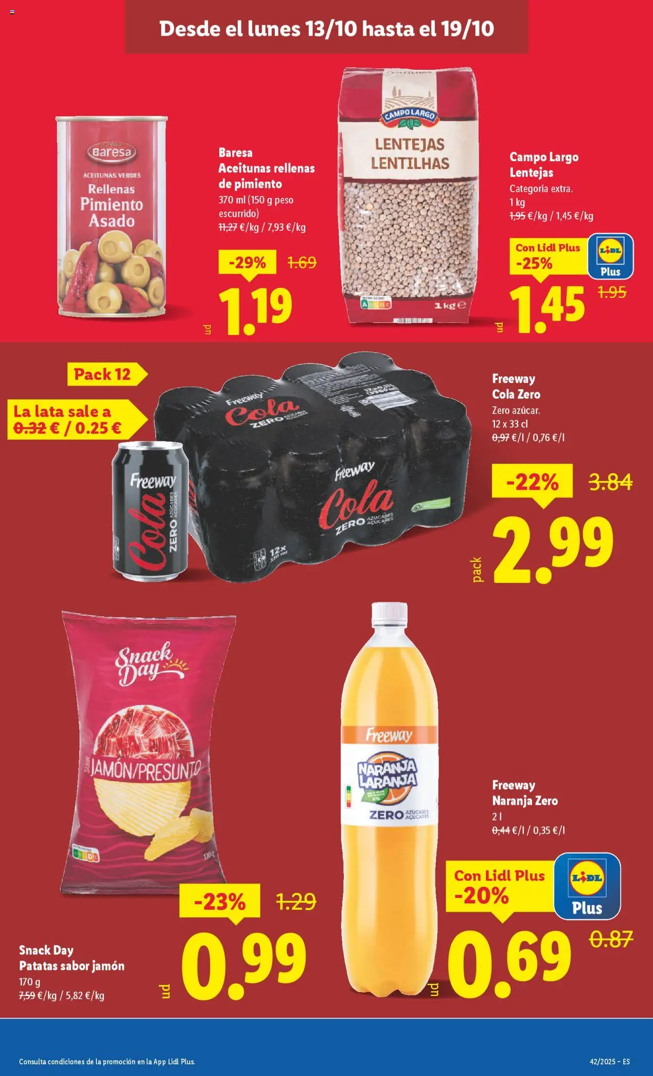 Lidl catálogo BCN │ válido desde el 13.10.2025 | Página: 5 | Productos: Jamón, Κάδος απορρυμάτων, Peso