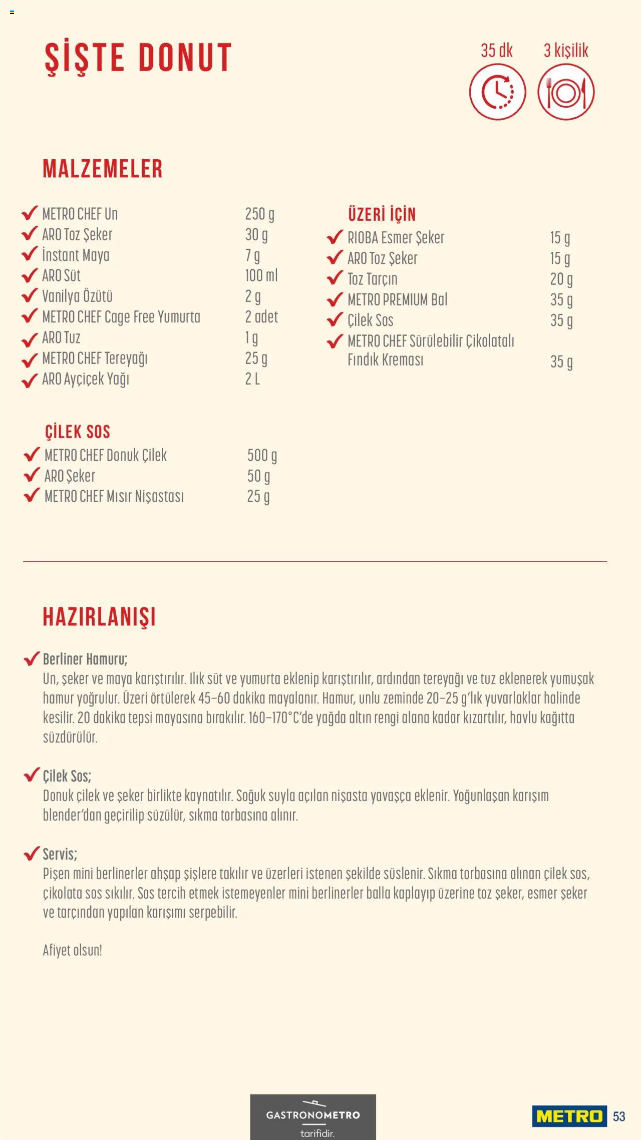 Metro Sokak Lezzetleri - 13.06.2025 tarihinden itibaren geçerlidir | Sayfa: 53 | Ürünler: Süt, Tereyağı, Tarçın, Toz şeker