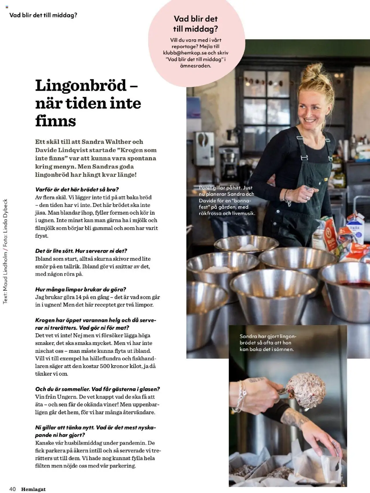 Hemköp reklamblad aktuell från 01.09.2025 | Sida: 40 | Produkter: Smör, Bröd, Vin, Ugnen