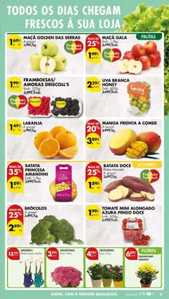Pré-visualização BATATA PRINCESA AMANDINE, Batata Princesa Amandine Emb. 1,5kg válido de 14.10.2025 | Página: 5 | Produtos: Batata, Vaso, Tomate, Amoras