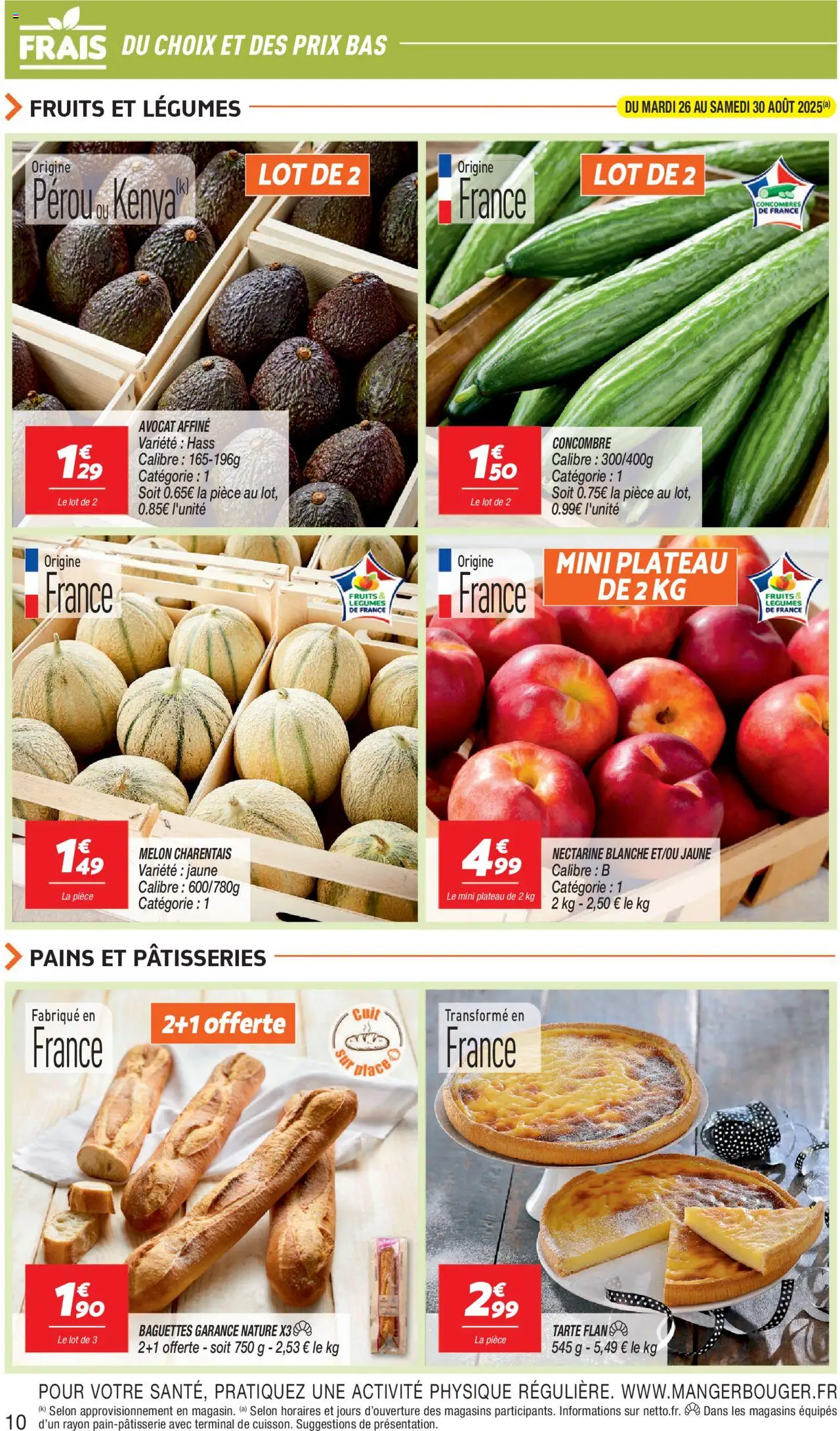  | Page: 10 | Produits: Avocat, Concombre, Melon, Concombres
