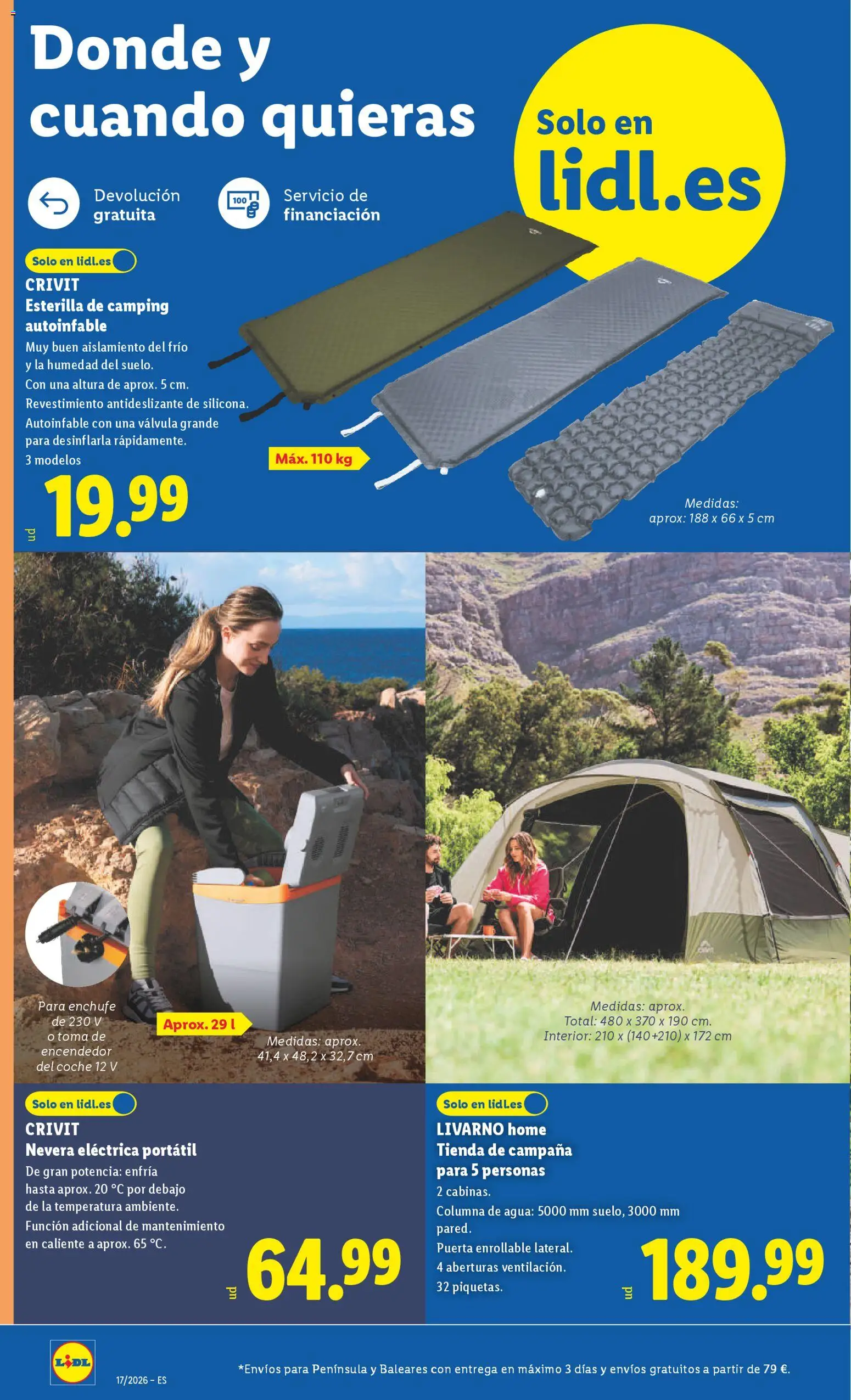 Lidl folleto de bazar │ válido desde el 20.04.2026 | Página: 4 | Productos: Nevera, Enchufe