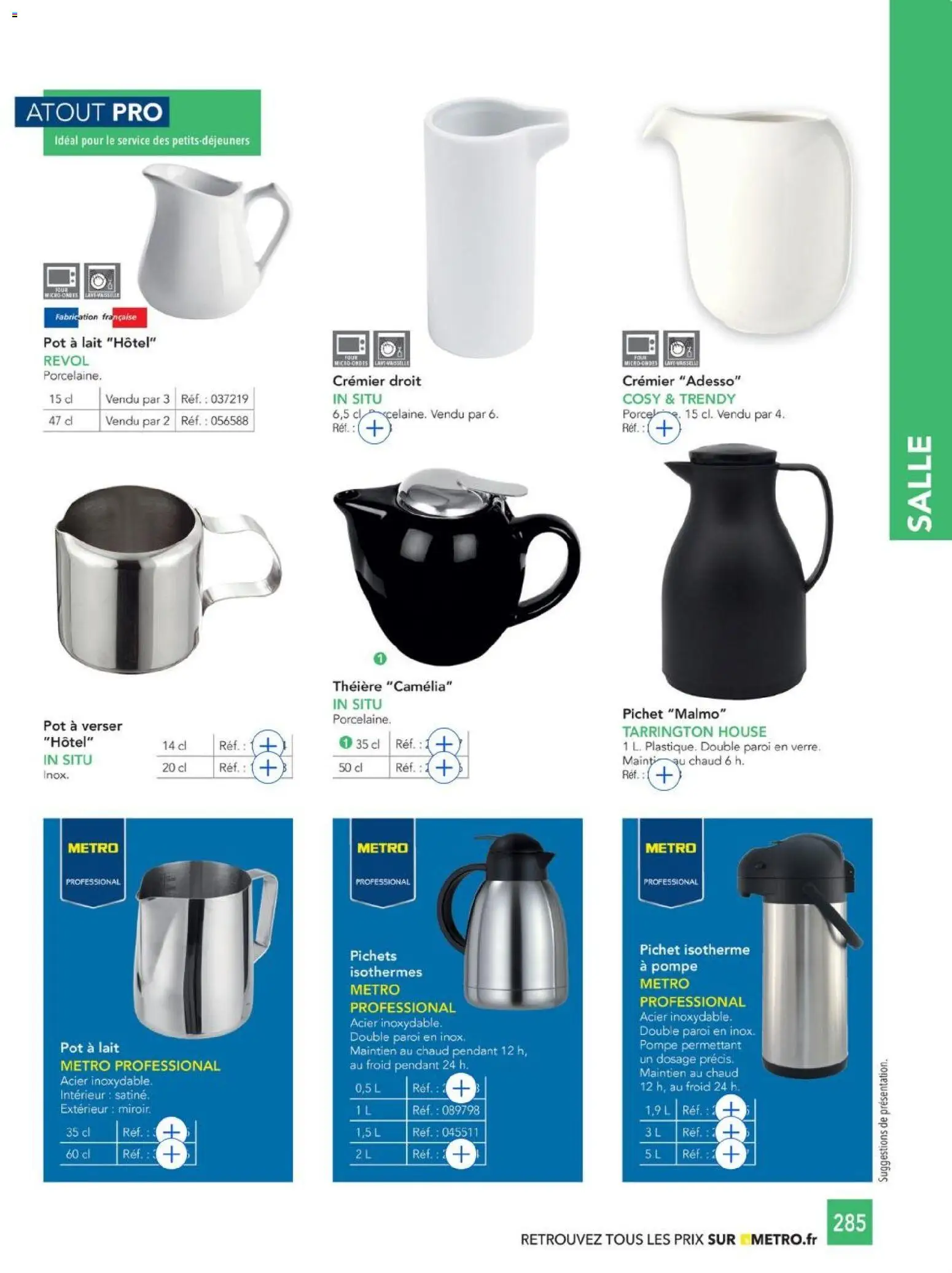 {H1} | Page: 285 | Produits: Théière, Camelia, Porcelaine, Lait