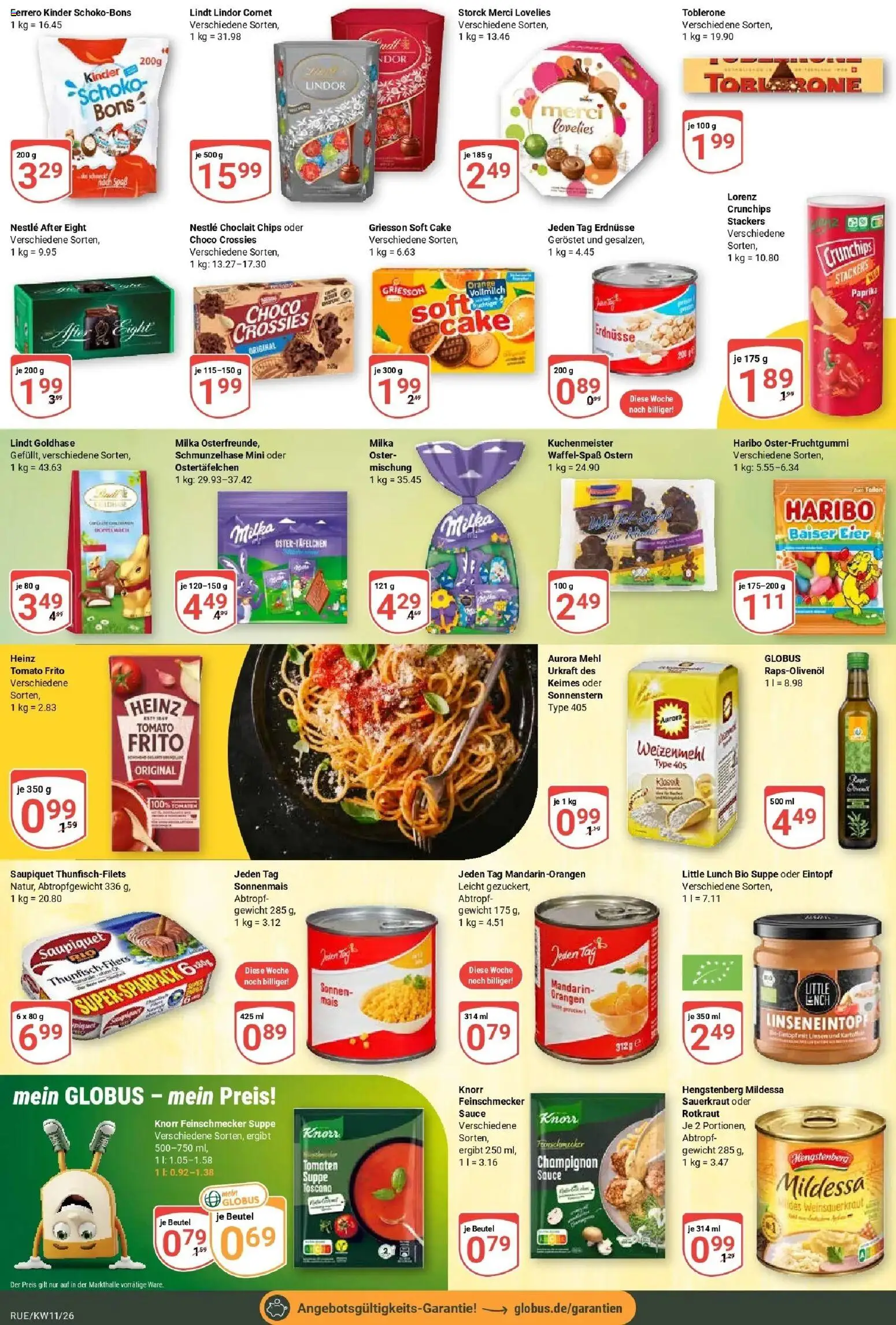 Globus prospekt Rüsselsheim	 – gültig ab 09.03.2026 | Seite: 13 | Produkte: Mehl, Tomaten, Knorr, Lorenz crunchips