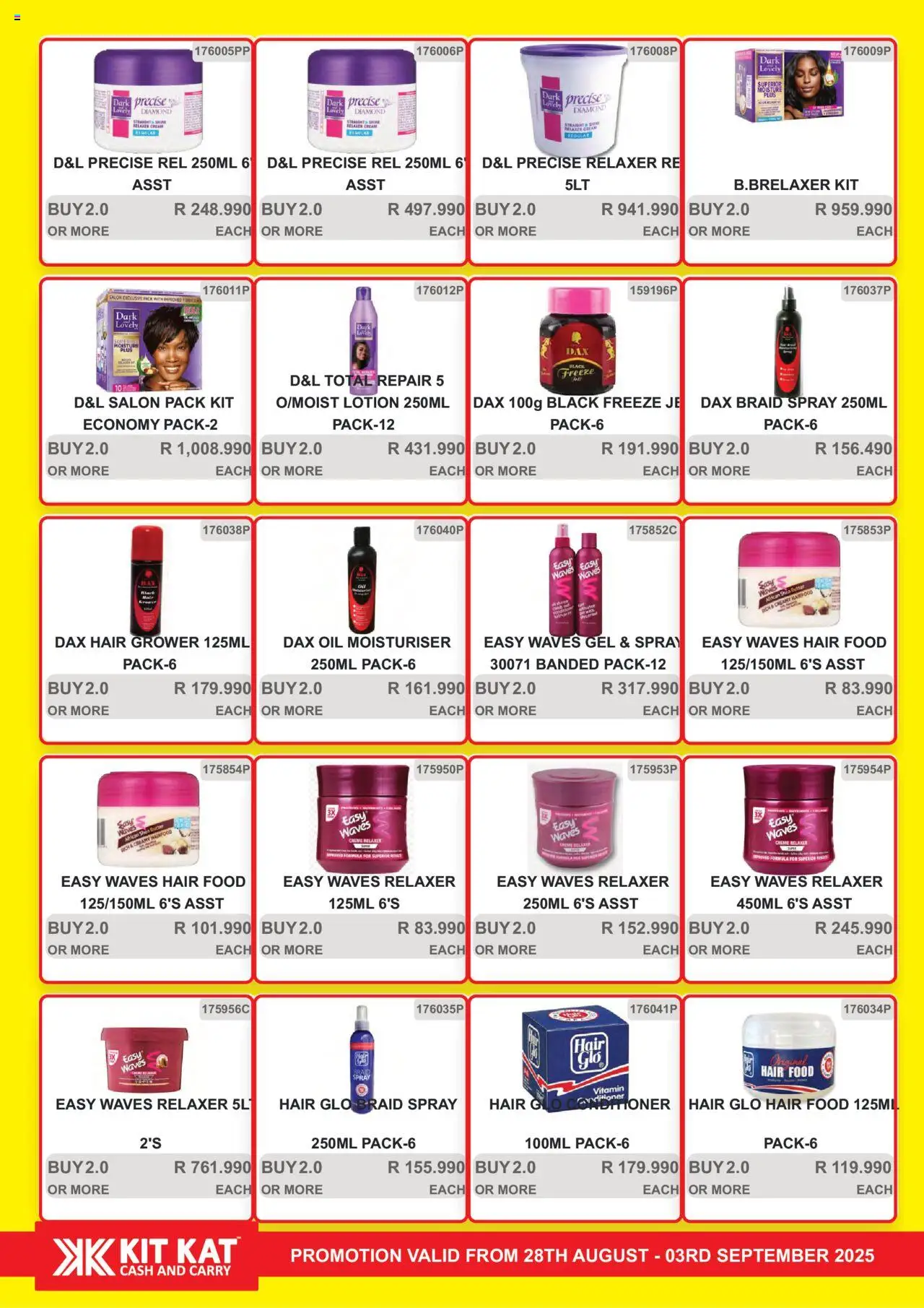 KIT KAT Cash & Carry - Weekly Traders Special │ valid from 28.08.2025 | Page: 17 | Products: Butter, Oil, Cream, Relaxer