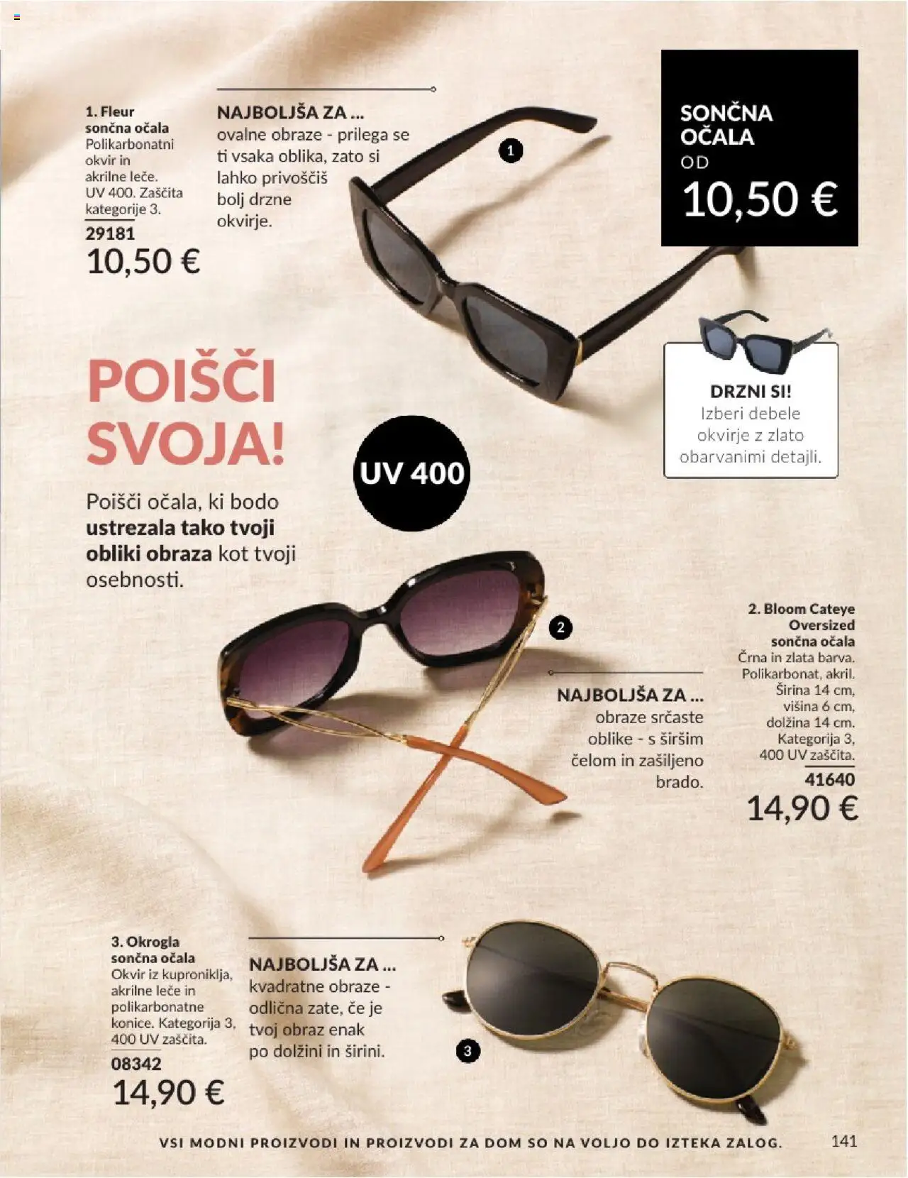 Avon katalog │ velja od 01.07.2025 | Stran: 141 | Izdelki: Okvir, Sončna očala, Ocala