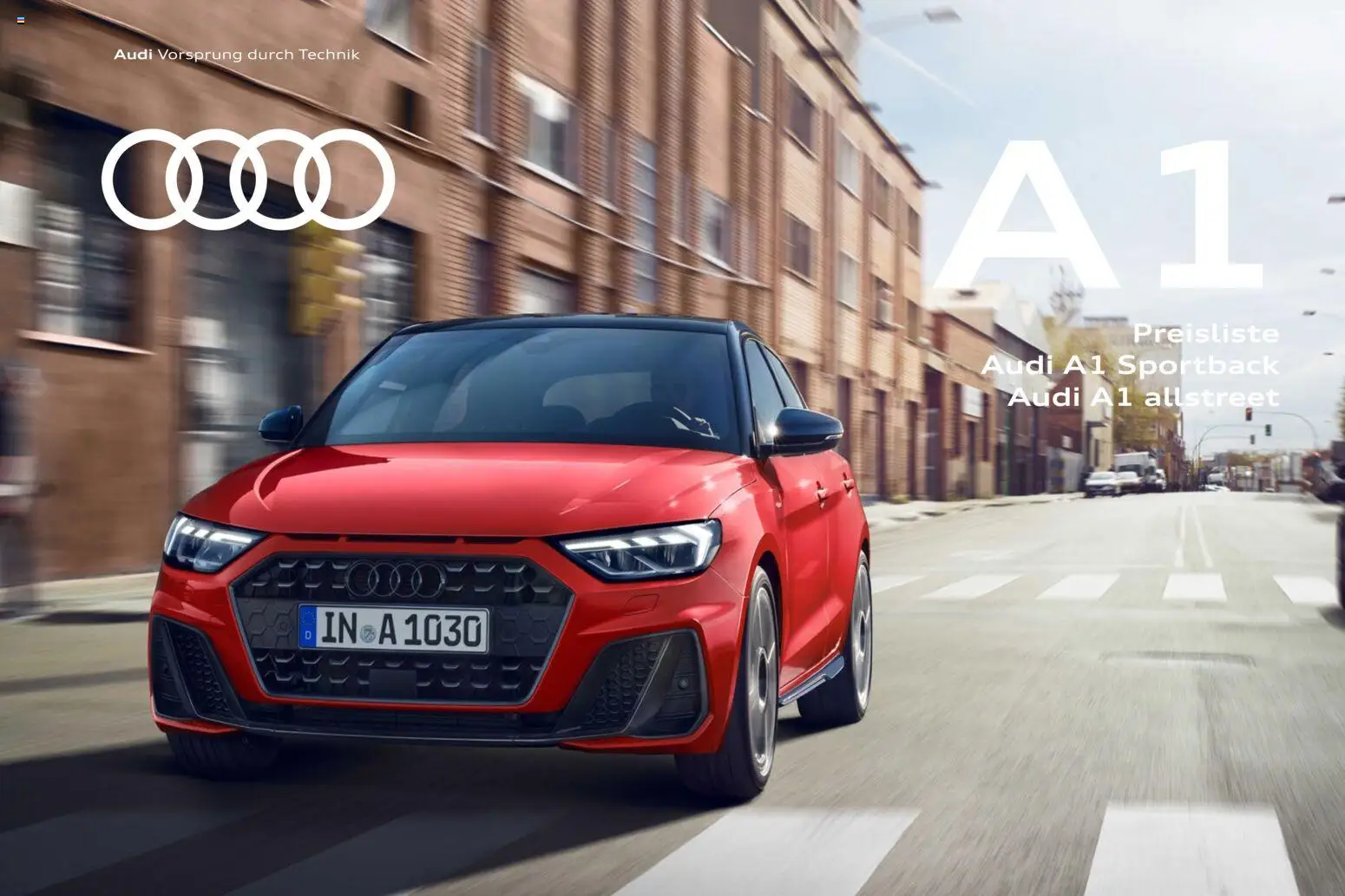 Audi A1 Sportback / A1 allstreet – gültig ab 28.10.2025 | Seite: 1
