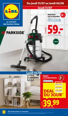 LIDL - Prévisualisation de LIDL catalogue Les bonnes affaires de la semaine valide à partir de 31.07.2025