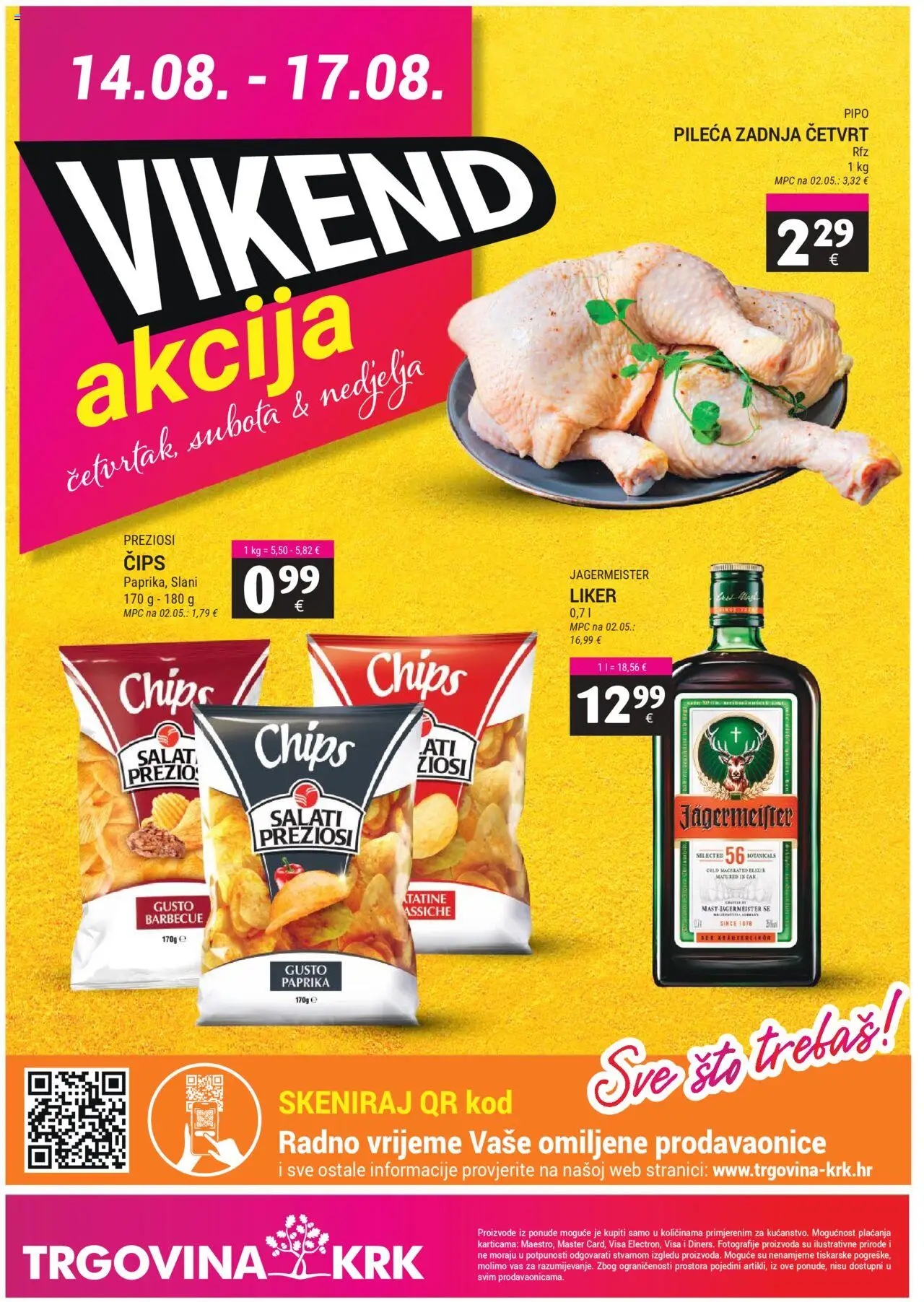 Trgovina Krk katalog | vrijedi od 16.08.2025 | Stranica: 20 | Proizvodi: Jägermeister, Paprika, Čips, Liker