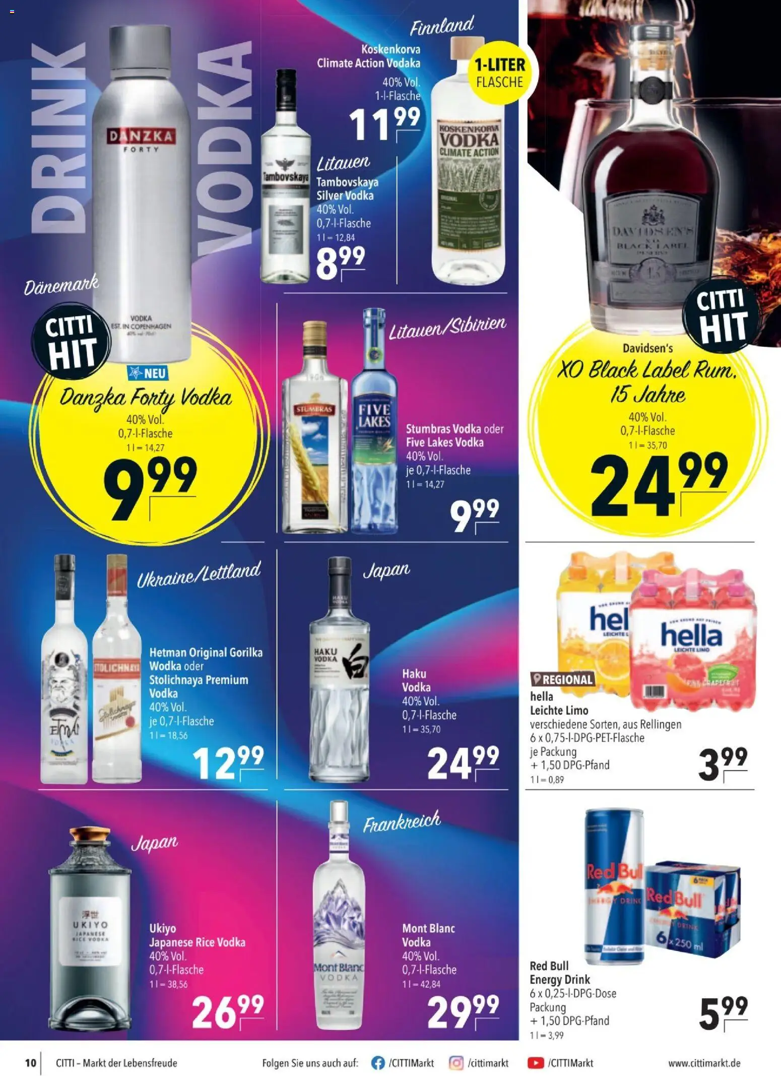 CITTI tilbudsavis – gyldig fra 08.04.2026 | Side: 10 | Produkter: Vodka