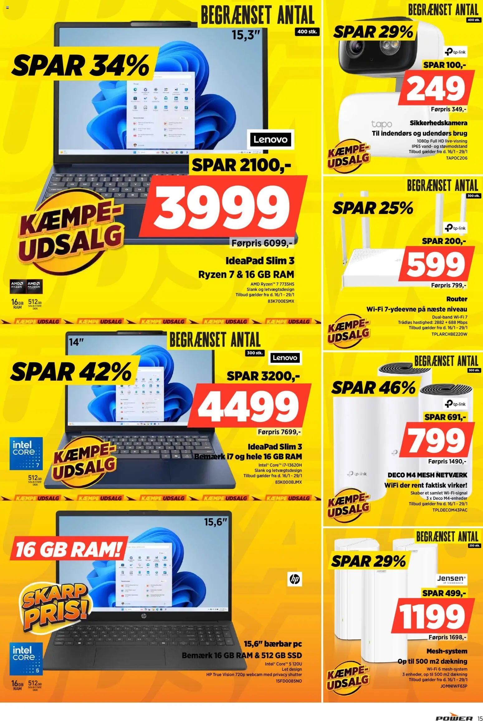 Power tilbudsavis – gyldig fra 16.01.2026 | Side: 15 | Produkter: Disk, PC, Router, SSD