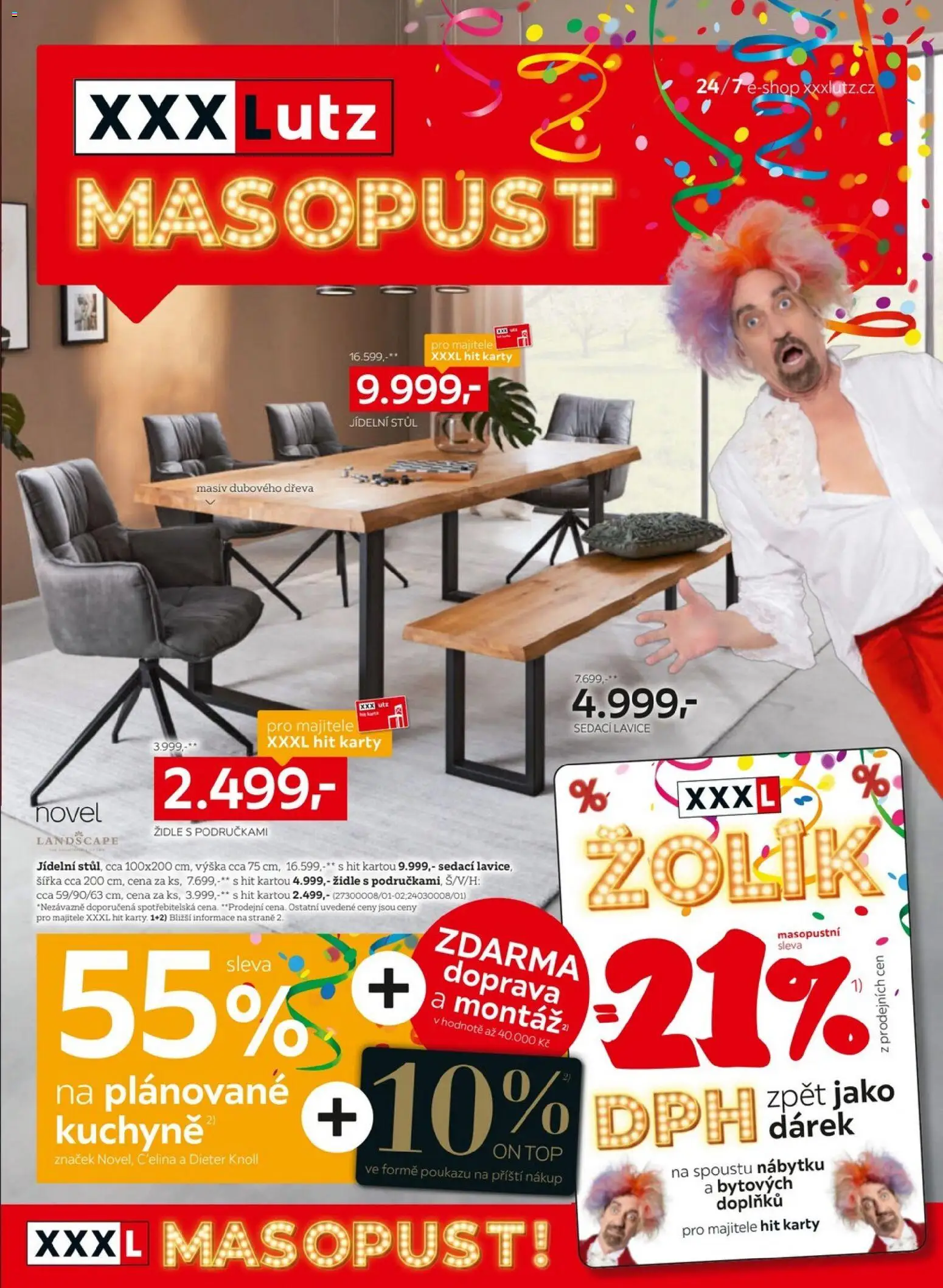 XXXLutz leták - DPH zpět jako dárek od 02.02.2026 | Strana: 1 | Produkty: Stůl, Židle, Lavice, Kuchyně