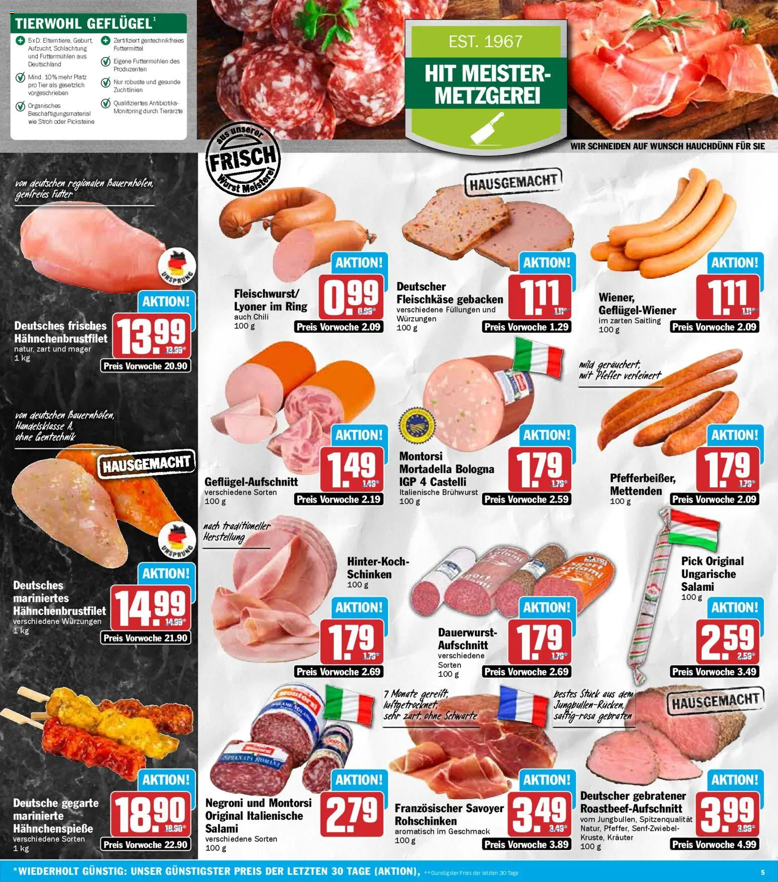 HIT - Bayern – gültig ab 10.11.2025 | Seite: 5 | Produkte: Pfeffer, Chili, Salami, Schinken