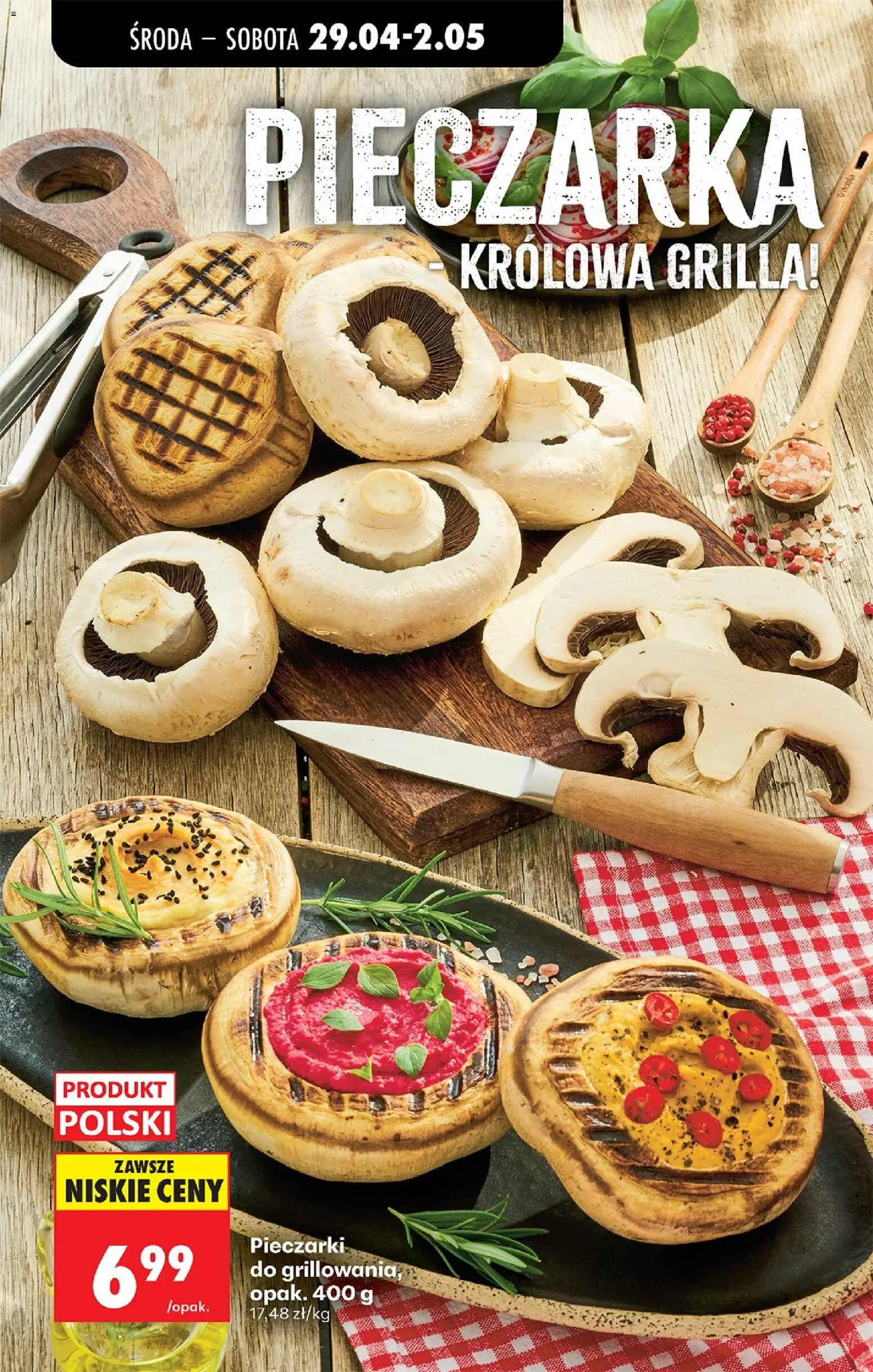 Biedronka gazetka od środy od 29.04.2026 | Strona: 48 | Produkty: Pieczarki