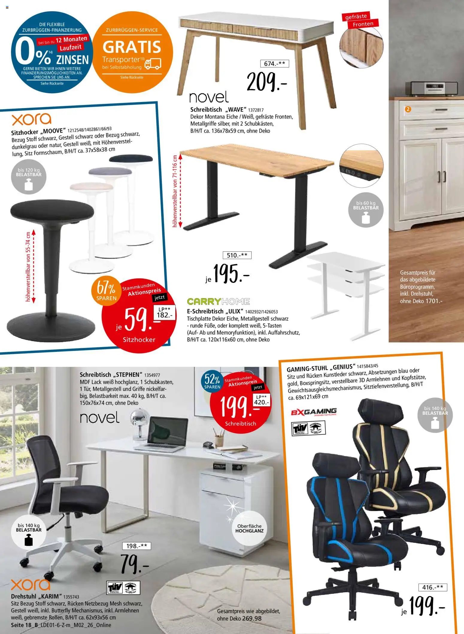Zurbrüggen Z2 unschlagbar günstig – gültig ab 27.01.2026 | Seite: 42 | Produkte: Gamingstuhl