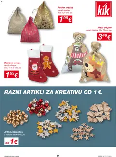 Black Friday Kik - Pregled kataloga iz trgovine Kik, vrijedi od 17.11.2025 | Stranica: 17 | Proizvodi: Poklon vrećica