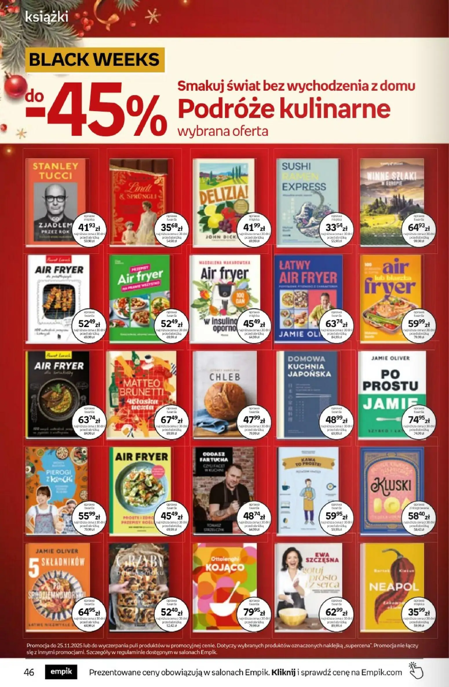 Empik promocje - Tom kultury Książki od 12.11.2025 | Strona: 46 | Produkty: Pierogi, Książki, Sushi, Kawa
