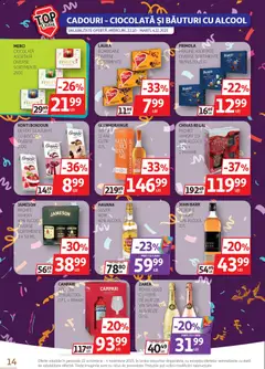 Ofertele Auchan valabile de la 22.10.2025 | Pagină: 14 | Produse: Pahare, Cutie, Praline, Rom