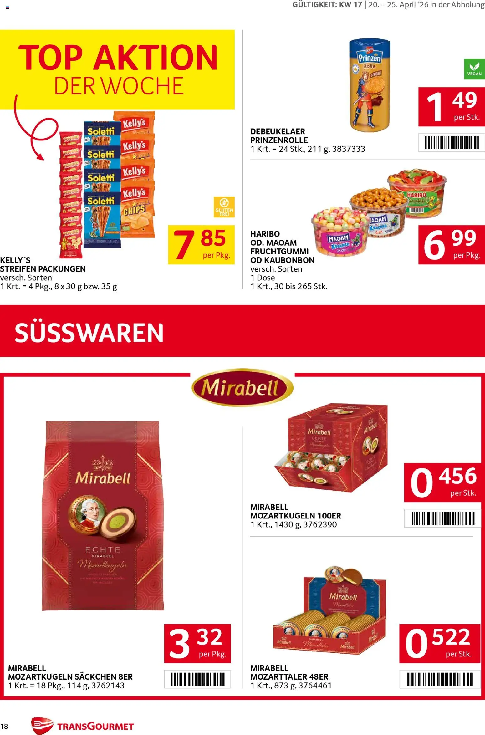 Transgourmet Flugblatt gültig ab 20.04.2026 | Seite: 18 | Produkte: Chips