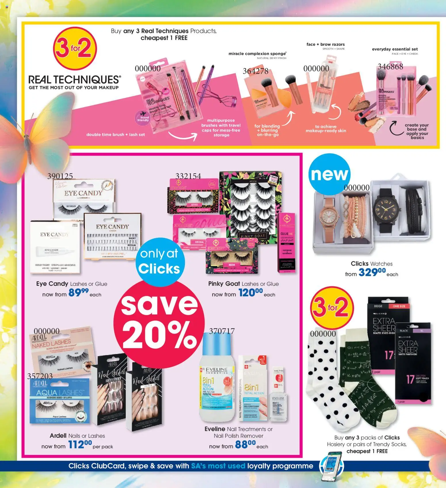 New Clicks catalogue – valid from 30.10.2025 | Page: 40 | Products: Adhesive, Brush, Nail polish, Razors