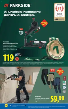 Catalog Lidl – valabil de la 18.08.2025 | Pagină: 18 | Produse: Vopsea, Tapet, Pantaloni