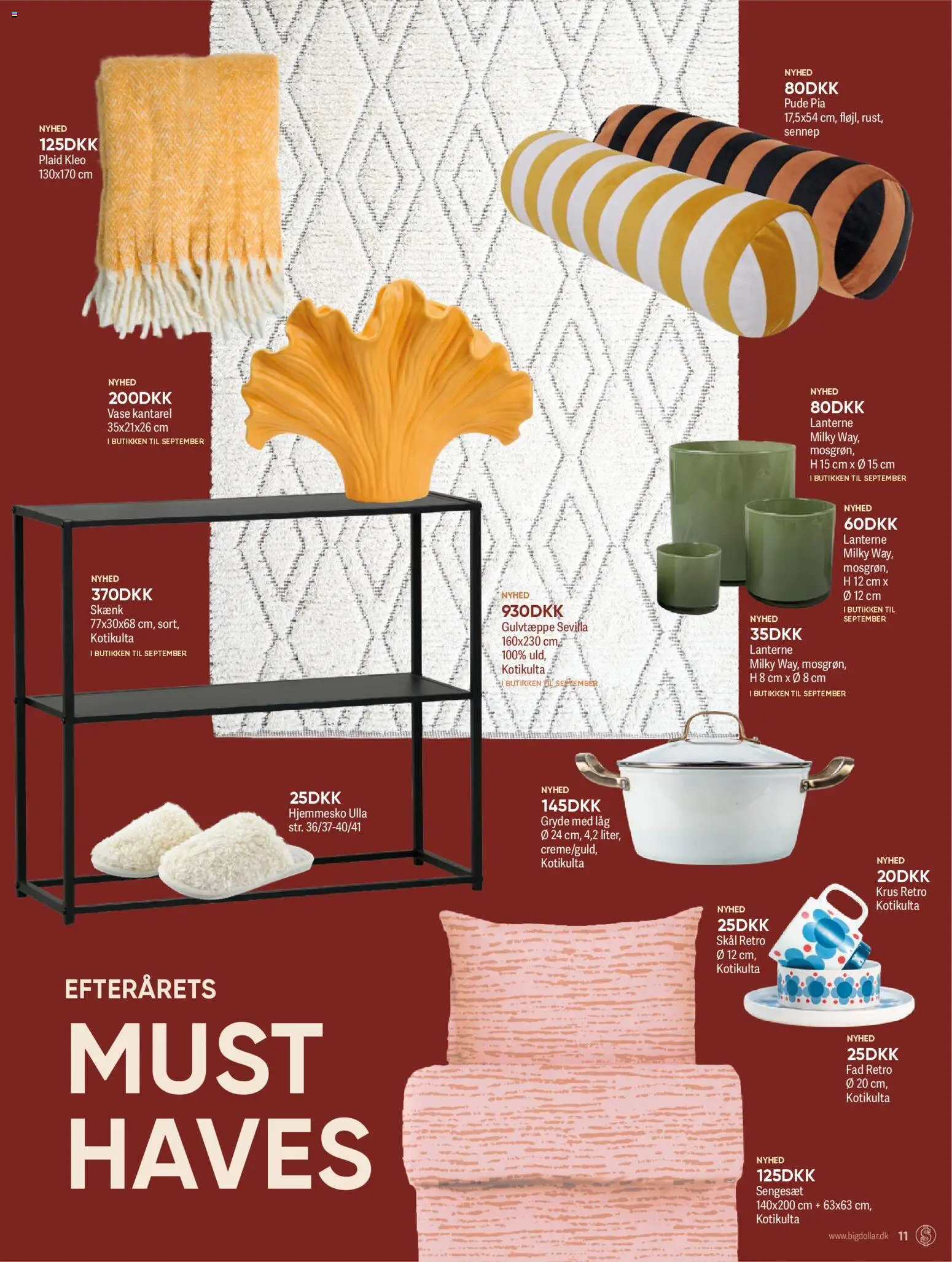 Bigdollar tilbudsavis – gyldig fra 03.09.2025 | Side: 11 | Produkter: Pude, Skænk, Sennep, Sengesæt