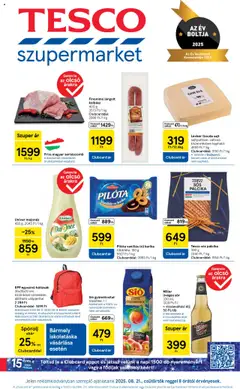 Tesco Szupermarket - Akciós újság  - amely érvényes a következő dátumtól: 21.08.2025