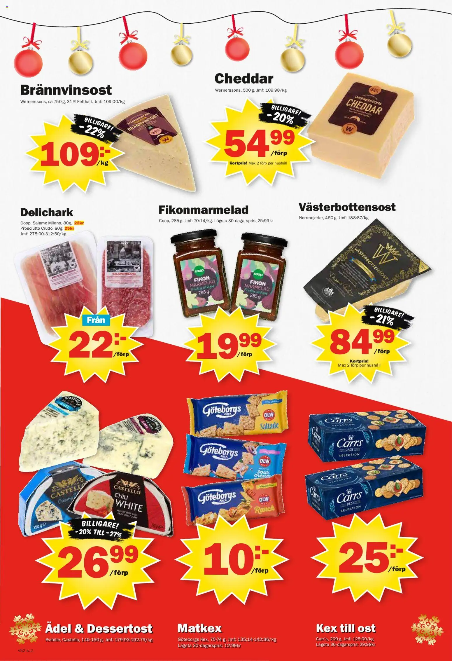 Pekås reklamblad aktuell från 22.12.2025 | Sida: 2 | Produkter: Cheddar, Ost, Chili