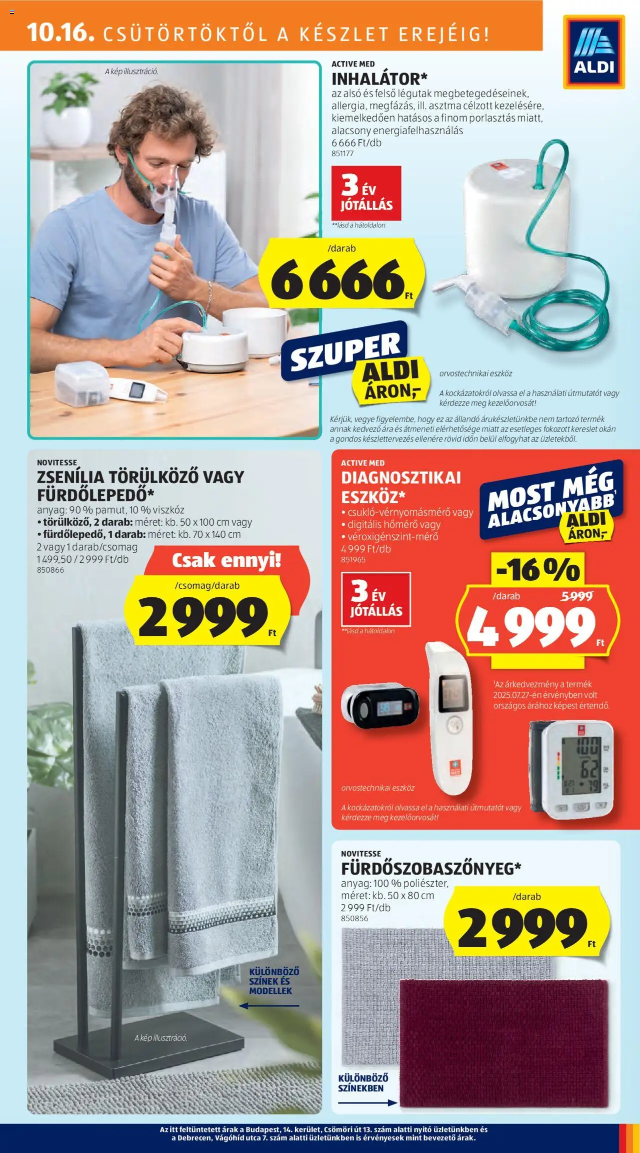 Aldi akciós ujság - amely érvényes a következő dátumtól: 16.10.2025 | Oldal: 3 | Termékek: Hőmérő