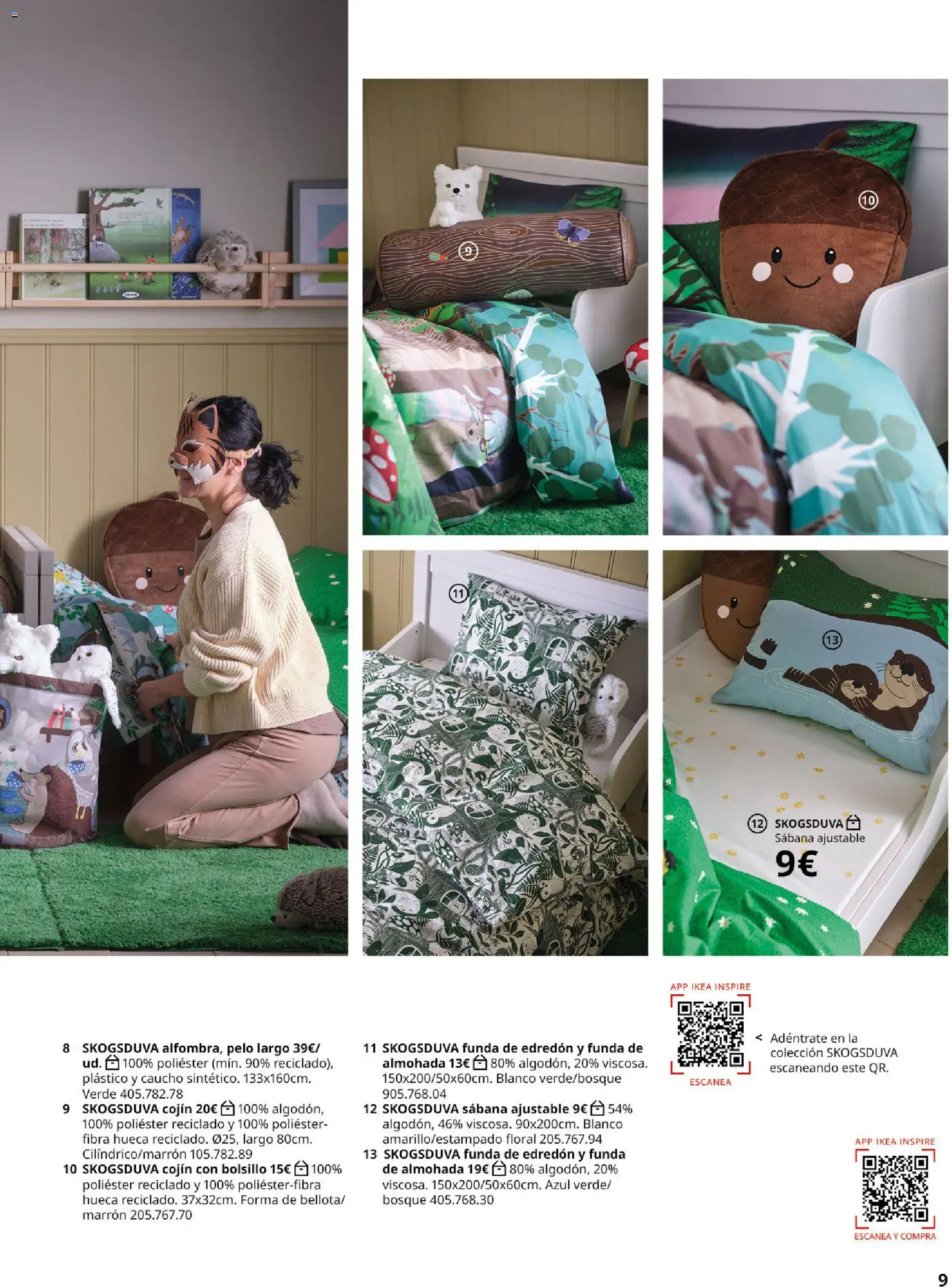 Catálogo IKEA Juguetes │ válido desde el 02.12.2025 | Página: 9 | Productos: Edredón, Funda, Almohada, Cojín